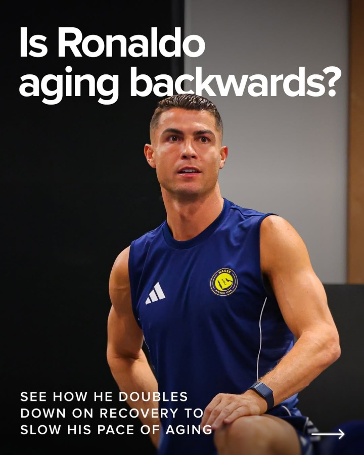 博鱼tv-即将年满41岁！机构晒C罗多项生理指标逆生长，生理年龄不到29岁